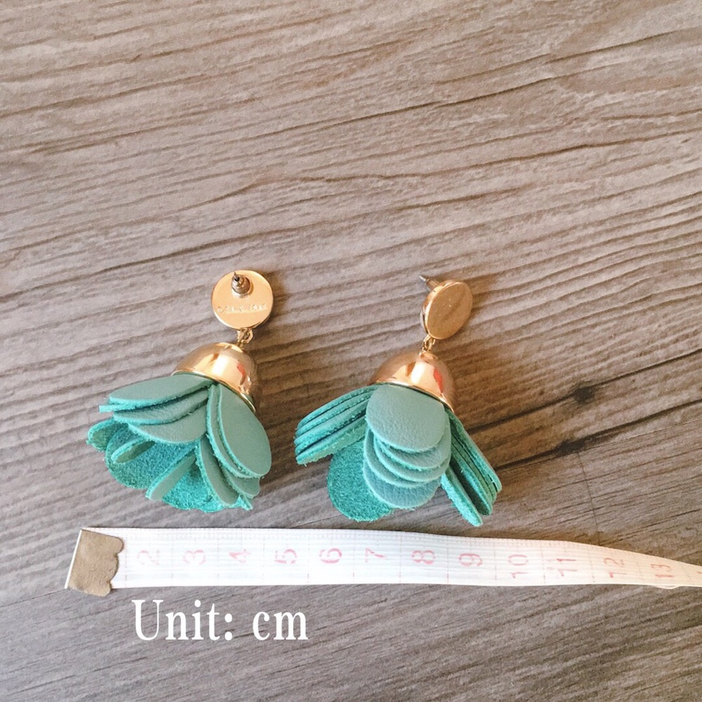 Earrings leather patel